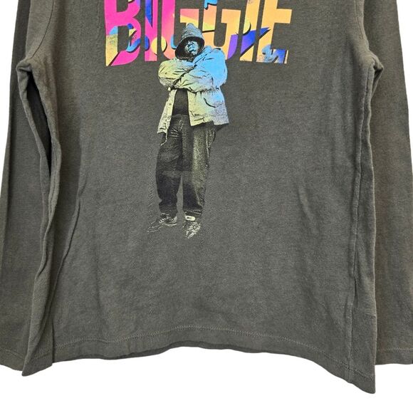 Old Navy Boys S (6-7) Notorious Biggie Graphic Crewneck Long Sleeve Shirt Olive - Picture 3 of 11